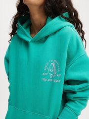 Cotton On Green Plush Premium Graphic Hoodie - Image 2 of 4