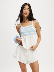 Rayas blancas - Cotton On Shirred Woven Sleep Set - Imagen 2 de 4