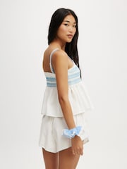 Rayas blancas - Cotton On Shirred Woven Sleep Set - Imagen 3 de 4