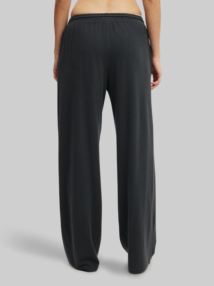 Negro - Cotton On Light Weight Super Soft Wide Leg Trousers - Imagen 2 de 5
