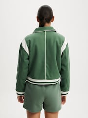Cotton On Green On Field Panelled Bomber Jacket - Image 2 of 5