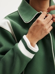 Cotton On Green On Field Panelled Bomber Jacket - Image 3 of 5