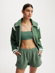 Cotton On Green On Field Panelled Bomber Jacket - Image 5 of 5
