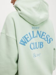 Cotton On Light Green Plush Premium Graphic Hoodie - Image 2 of 4