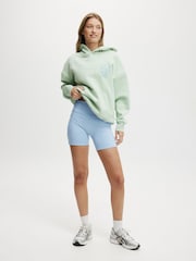 Cotton On Light Green Plush Premium Graphic Hoodie - Image 4 of 4