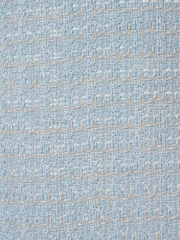 Adrianna Papell Blue Embellished Boucle Shift Dress - Image 6 of 7