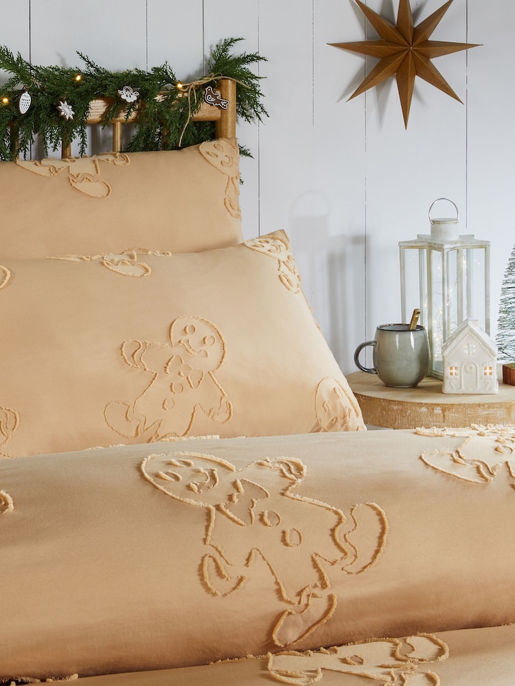 Duvet Day Ginger Gingerbread Tufted Duvet Set - Image 2 of 3 Duvet Day Ginger Gingerbread Tufted Duvet Set - Image 2 of 3
