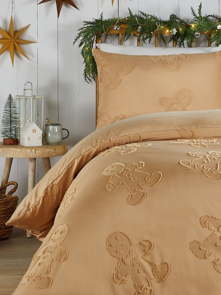 Duvet Day Ginger Gingerbread Tufted Duvet Set - Image 3 of 3 Duvet Day Ginger Gingerbread Tufted Duvet Set - Image 3 of 3