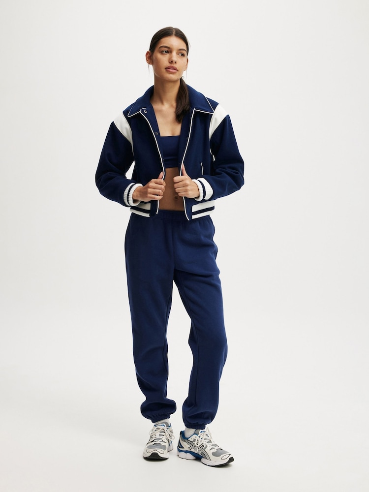 Cotton On Blue On Field Panelled Bomber Jacket - Image 1 of 4