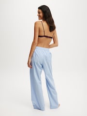 Cotton On Blue Boyfriend Wide Leg Boxer Trousers - Image 2 of 5