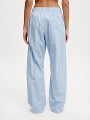 Cotton On Blue Boyfriend Wide Leg Boxer Trousers - Image 5 of 5