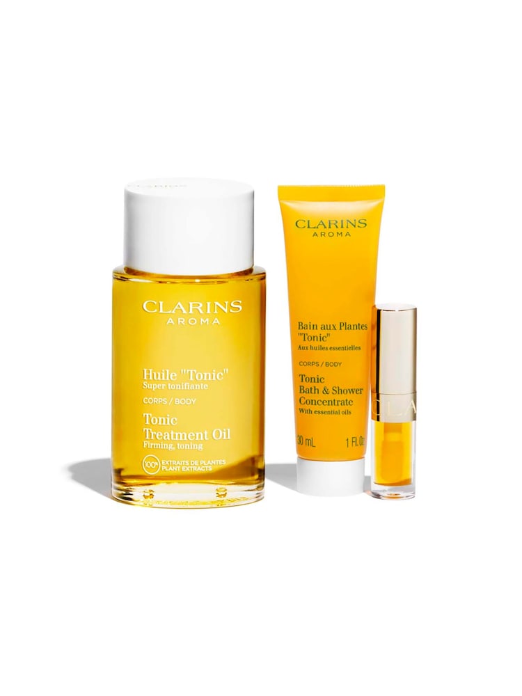 Clarins Tonic Body Oil Gift Set (Worth £49) - Image 2 of 4
