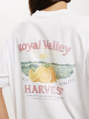 Cotton On White The Boxy Graphic 100% Cotton T-Shirt - Image 4 of 4