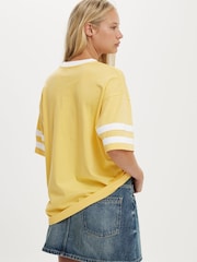 Cotton On Yellow The Boxy Graphic 100% Cotton T-Shirt - Image 2 of 4