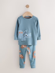 Navy/Grey Dinosaur Snuggle Pyjamas 3 Pack (9mths-8yrs) - Image 4 of 7
