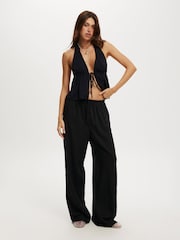 Cotton On Black Haven Wide Leg Trousers - Image 1 of 5