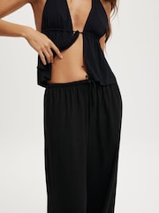 Cotton On Black Haven Wide Leg Trousers - Image 3 of 5