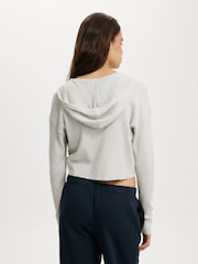 Gris - Cotton On Zip It Good Hood Knit Cardigan - Imagen 2 de 4