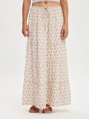 Cotton On Natural Haven Multi Tiered Maxi Skirt - Image 1 of 5
