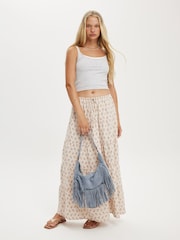 Cotton On Natural Haven Multi Tiered Maxi Skirt - Image 3 of 5