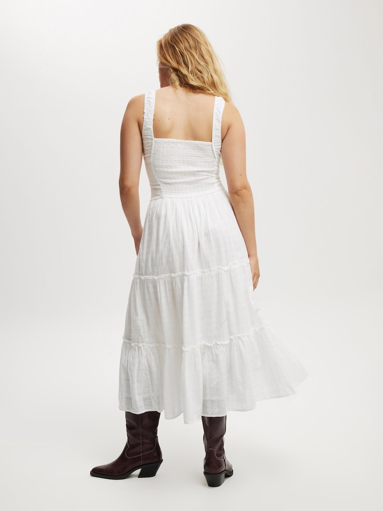 aria corset detail maxi dress Buy Cotton On Blue Gingham Aria Corset Detail Maxi 100% Cotton Dress from the Next UK online shop