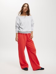 Cotton On Grey Classic Fleece Off The Shoulder Sweatshirt - Image 3 of 4