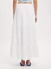 Cotton On White Haven Multi Tiered Maxi Skirt - Image 2 of 5