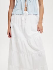 Cotton On White Haven Multi Tiered Maxi Skirt - Image 4 of 5