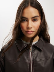 Cotton On Red Kai Bomber Jacket - Image 4 of 4