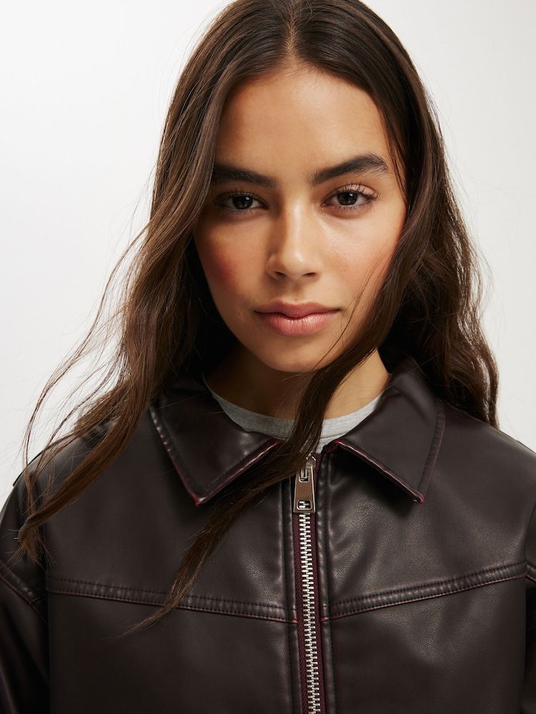 Cotton On Red Kai Bomber Jacket - Image 4 of 4