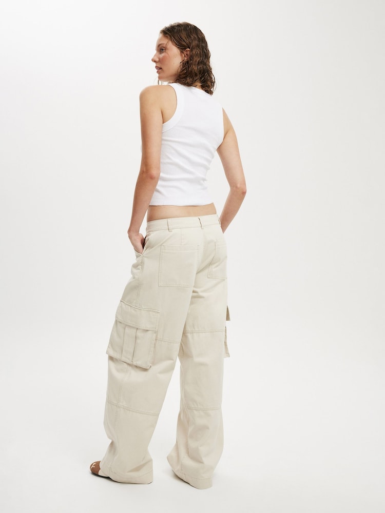Cotton On Benny Cargo 100% Cotton Trousers - Imagen 5 de 5