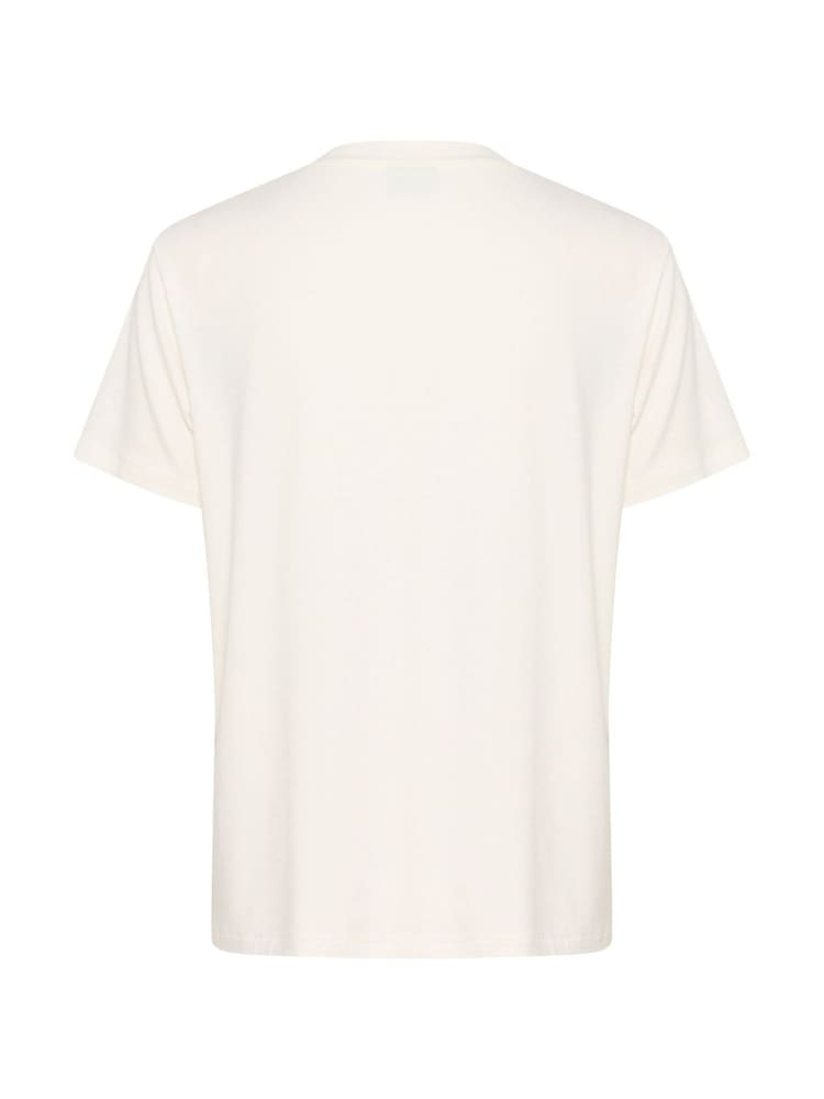 Kaffe KAjulie Short Sleeve Printed White T-Shirt - Image 6 of 6
