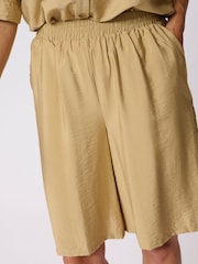 Kaffe Natural KAflorence Elasticated Waist Shorts - Image 4 of 6
