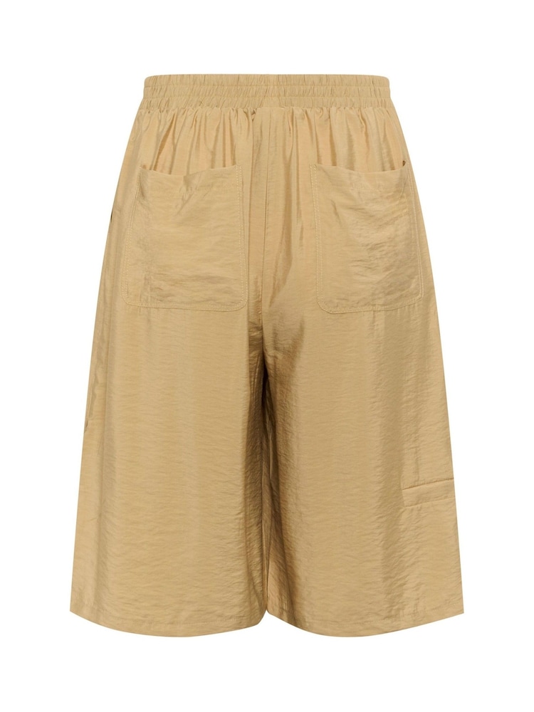 Kaffe Natural KAflorence Elasticated Waist Shorts - Image 6 of 6