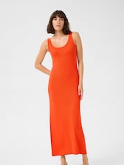 Kaffe Red KAcarmin Sleeveless Jersey Maxi Dress - Image 1 of 5