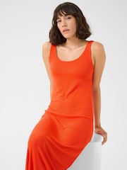 Kaffe Red KAcarmin Sleeveless Jersey Maxi Dress - Image 3 of 5