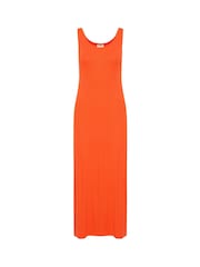 Kaffe Red KAcarmin Sleeveless Jersey Maxi Dress - Image 4 of 5