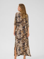 Kaffe Natural KAthora Amber Shirt Maxi Dress - Image 2 of 5