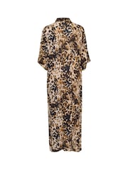 Kaffe Natural KAthora Amber Shirt Maxi Dress - Image 5 of 5