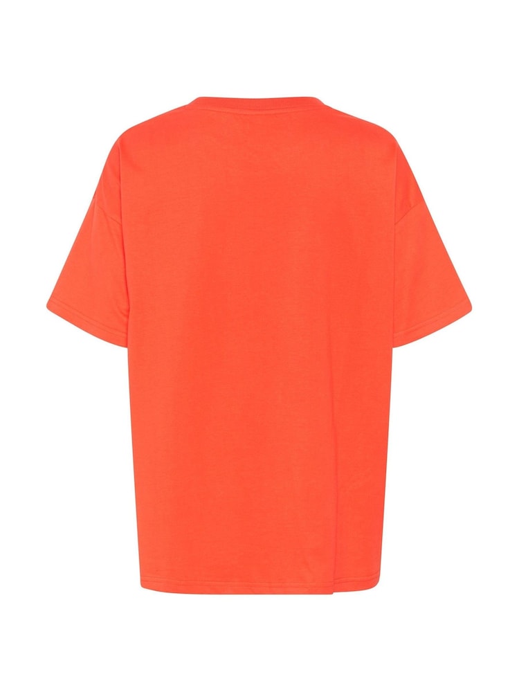 Kaffe Red KAvigga Short Sleeve Cotton T-Shirt - Image 6 of 6 Kaffe Red KAvigga Short Sleeve Cotton T-Shirt - Image 6 of 6
