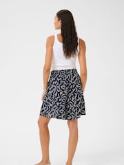 Kaffe Blue KAbarton Elasticated Waist Shorts - Image 3 of 5