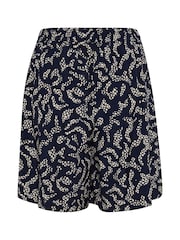Kaffe Blue KAbarton Elasticated Waist Shorts - Image 5 of 5