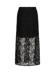 Kaffe KAlora Lace Maxi Black Skirt - Image 5 of 5