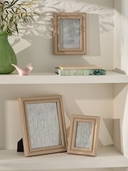 Brown Burlwood Look Chunky Photo Frame - Image 2 of 4