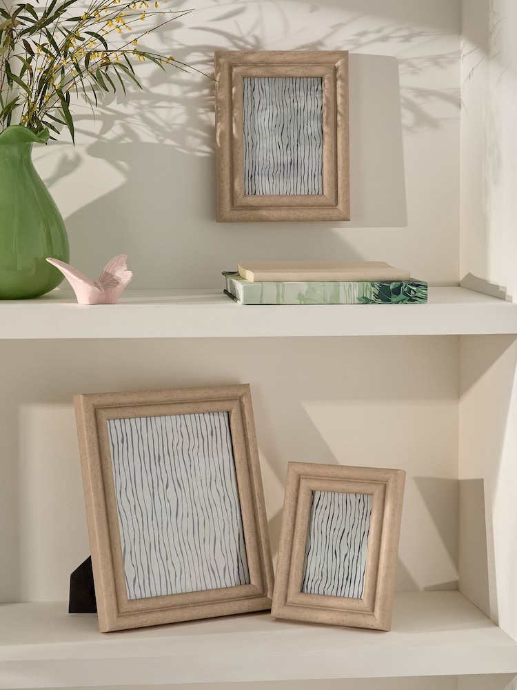 Brown Burlwood Look Chunky Photo Frame - Image 2 of 4