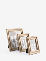 Brown Burlwood Look Chunky Photo Frame - Image 4 of 4