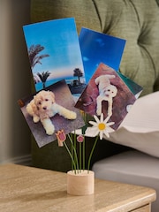 Multi Wooden Flowers Photo Holder - Image 1 of 5