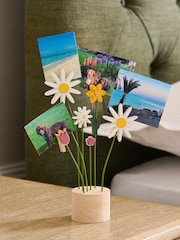 Multi Wooden Flowers Photo Holder - Image 3 of 5