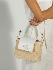 Dune London Blue Decorative Small Basket Bag - Image 1 of 5