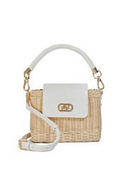 Dune London Blue Decorative Small Basket Bag - Image 2 of 5